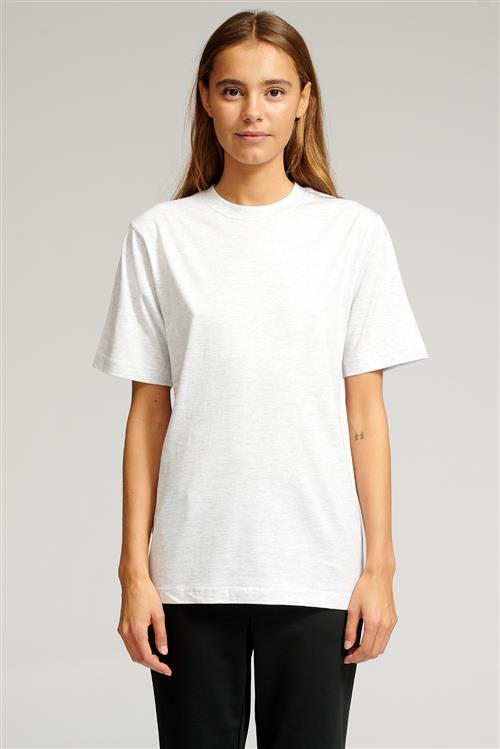 Oversized T-shirt - Askegrå (dame) - Dame - 2XL - TeeShoppen
