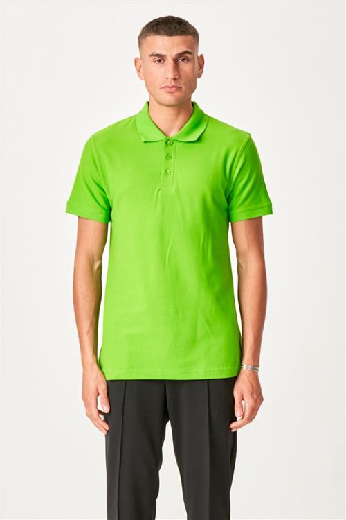 Basic Polo - Grøn - Herre - 3XL - TeeShoppen