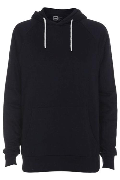 Raglan basic hoodie - Navy - Herre - XL - TeeShoppen