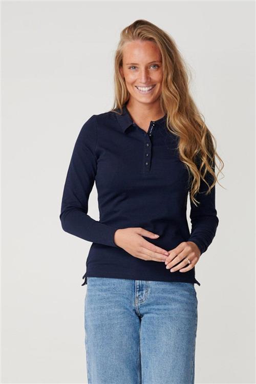 Polo Shirt - Navy - Dame - M - TeeShoppen