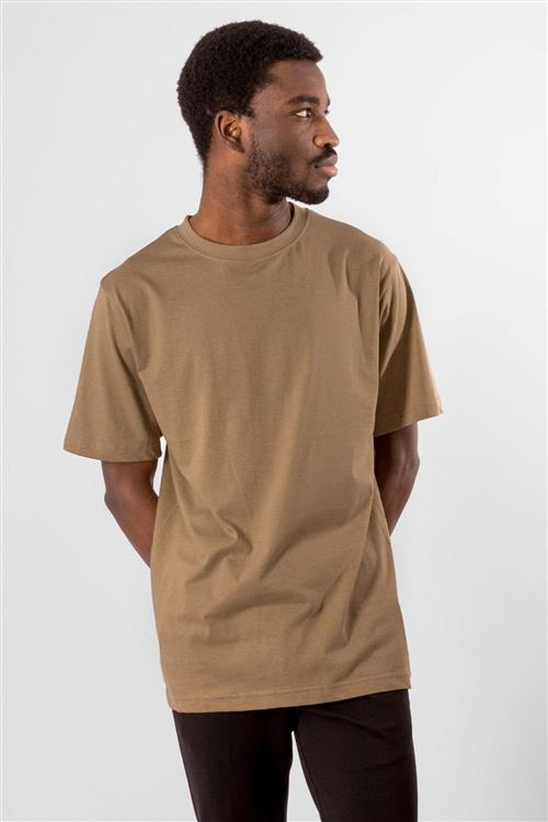 Oversized T-shirt - Khaki - Herre - 2XL - TeeShoppen