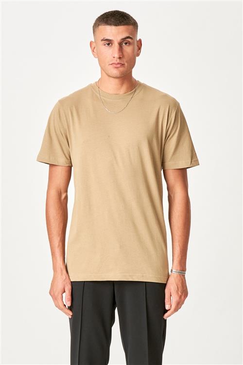 Oversized T-shirt - Sand - Herre - 2XL - TeeShoppen