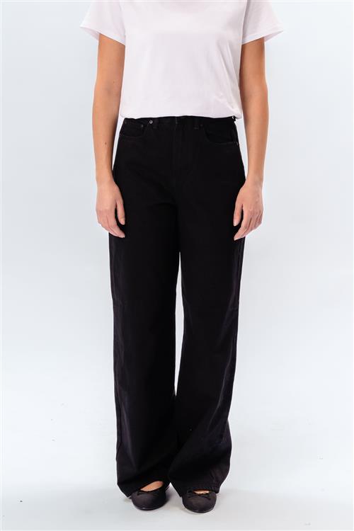 Originale Performance Wide Jeans - Black Denim - Dame - 32/32 - TeeShoppen