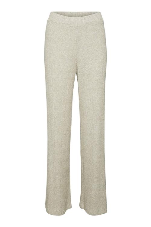 Tia Rib Wide Bukser - Lizard Melange - Dame - M - Vero Moda