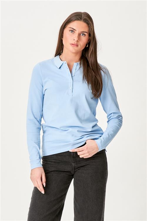 Polo Shirt - Sky Blå - Dame - XL - TeeShoppen