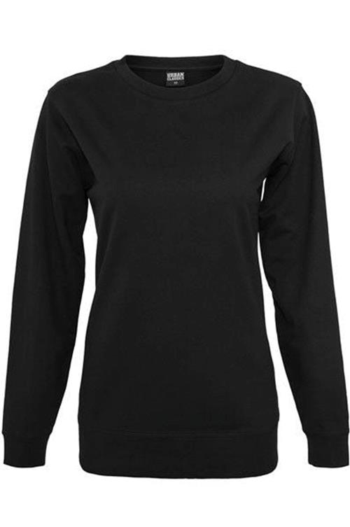 Basic Crewneck - Sort (dame) - Dame - XS - TeeShoppen
