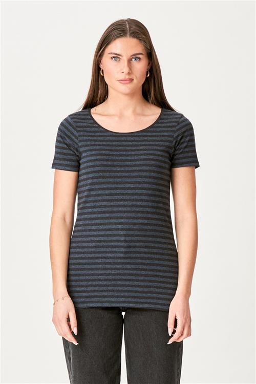 Nørregade T-shirt - Sort-Blå - Dame - XS - TeeShoppen