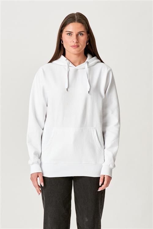Oversized Hoodie - Hvid - Dame - L - TeeShoppen