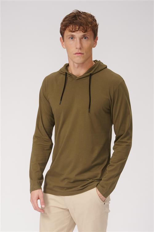 Light hoodie - Oliven - Herre - 2XL - TeeShoppen