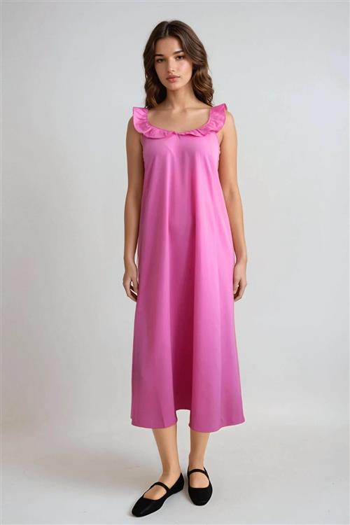 Zora Midi Kjole - Pink - M - ONLY