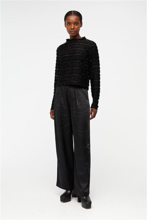 Runa Langærmet Bluse - Sort - M - Object