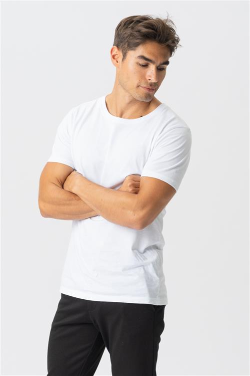 Muscle T-shirt - Hvid - Herre - L - TeeShoppen