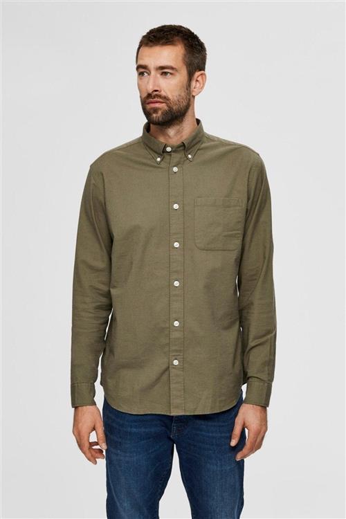 Rick Flex Skjorte - Aloe - Herre - M - Selected Homme