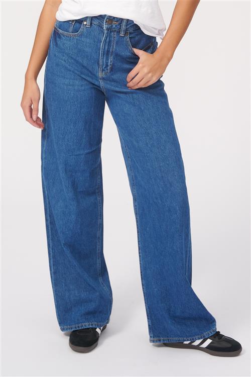 Originale Performance Wide Jeans - Medium Blue Denim - Dame - 31/34 - TeeShoppen