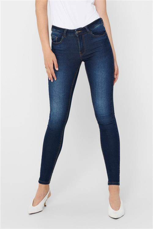 Originale Performance Jeans - Blå denim (mid waist) - Dame - L/32 - Jacqueline de Yong