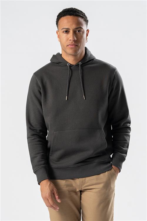 Sweatshirt Hoodie - Mørkegrå - Herre - XL - TeeShoppen