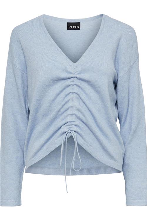 Nandi V-Neck Strik - Kentucky Blue - Dame - L - PIECES