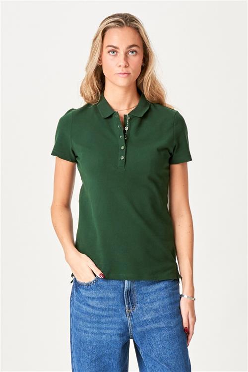 Polo Shirt - Mørke Grøn - Dame - M - TeeShoppen