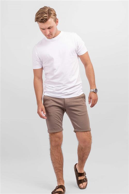 Chino Shorts - Walnut - Herre - XL - TeeShoppen
