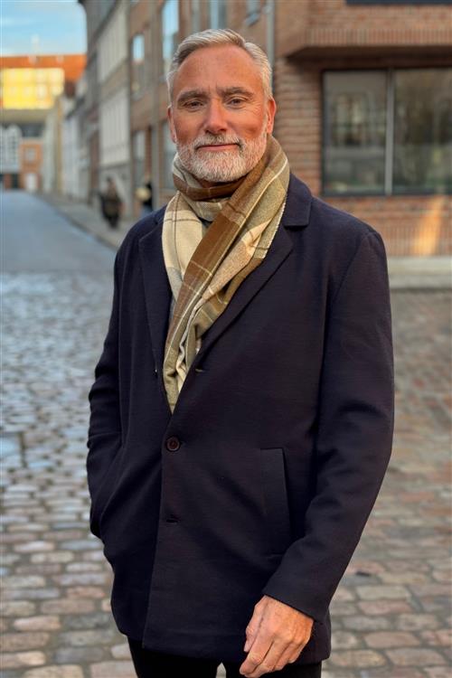 Tørklæde - Khaki - Herre - One Size - TeeShoppen