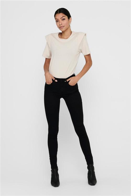 Jeans JDY - Sort (high waist) - Dame - M/32 - Jacqueline de Yong