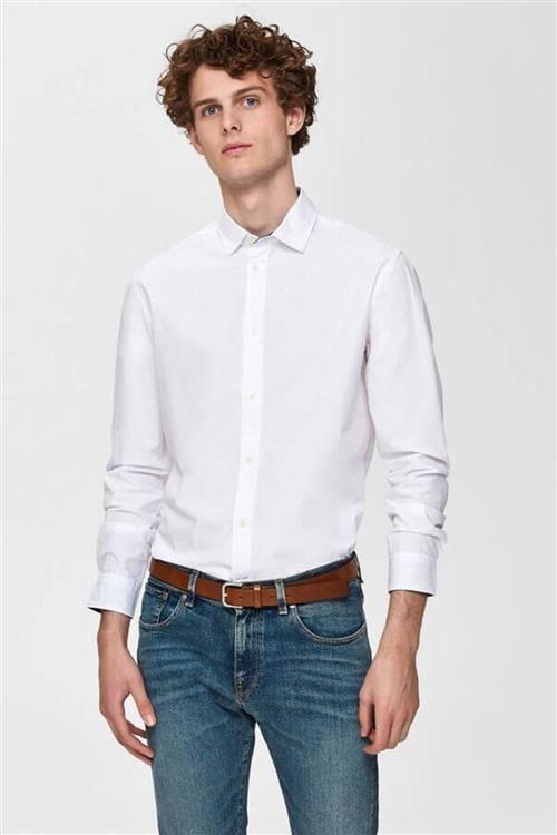 Oxford Skjorte - Hvid - Herre - S - Selected Homme