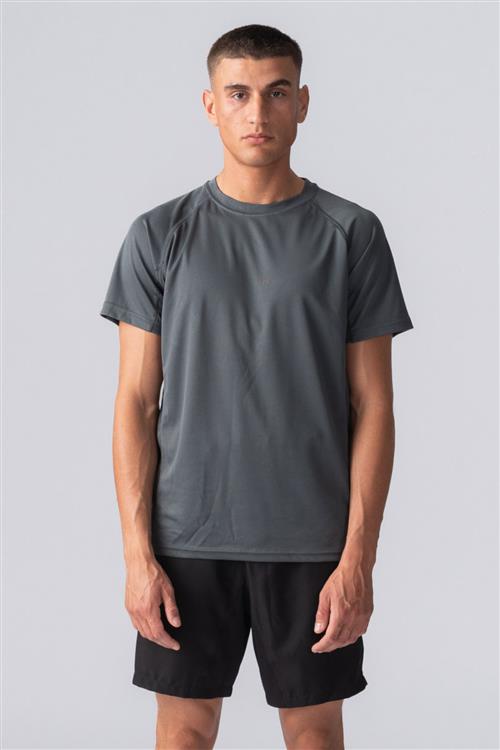 Trænings T-shirt - Mørke Grå - Herre - S - TeeShoppen