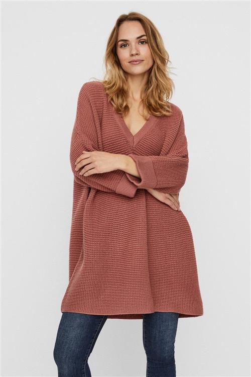 Leanna striktrøje - Rosa - Dame - S - Vero Moda