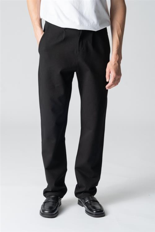 Performance Pants Wide - Black - S/32 - Bukser med stretch - TeeShoppen