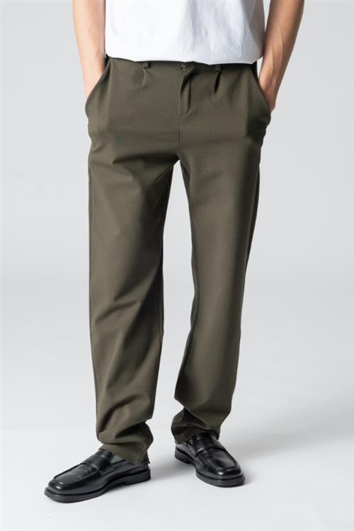 Performance Pants Wide - Army Green - XL/32 - Bukser med stretch - TeeShoppen