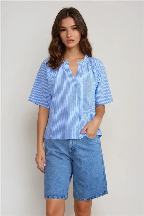 Linn Frill Top - Marina Hvid - L - Vero Moda