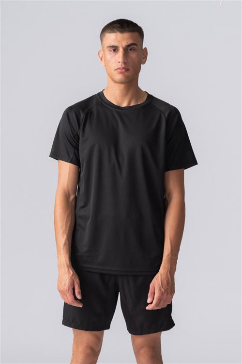 Trænings T-shirt - Sort - Herre - 2XS - TeeShoppen