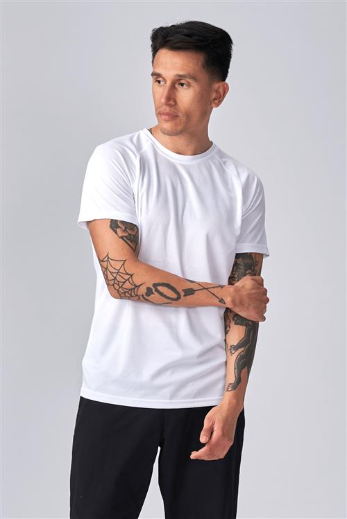 Se Trænings T-shirt - Hvid - Herre - XL - TeeShoppen ved Teeshoppen