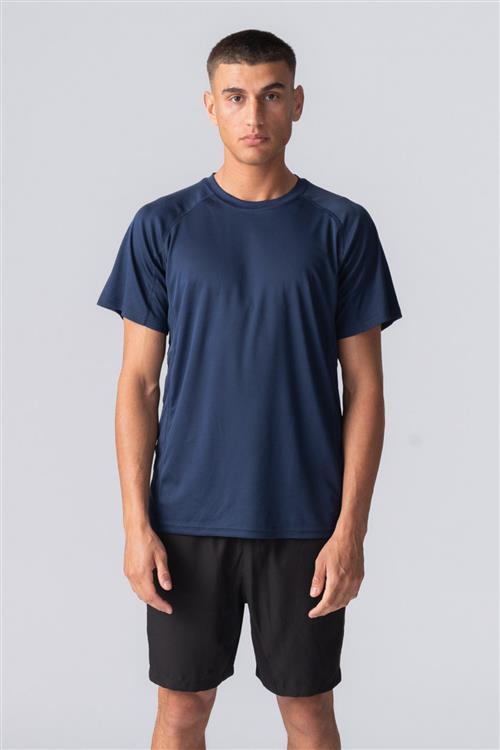 Trænings T-shirt - Navy - Herre - S - TeeShoppen