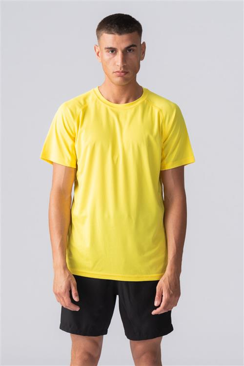 Trænings T-shirt - Gul - Herre - L - TeeShoppen