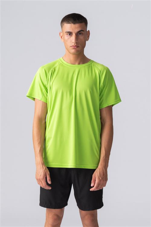 Trænings T-shirt - Lime Grøn - Herre - 2XS - TeeShoppen