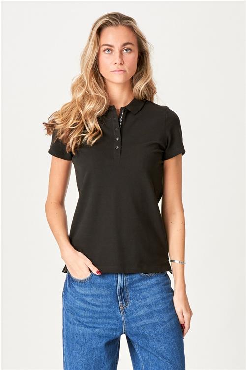 Polo Shirt - Sort - Dame - S - TeeShoppen