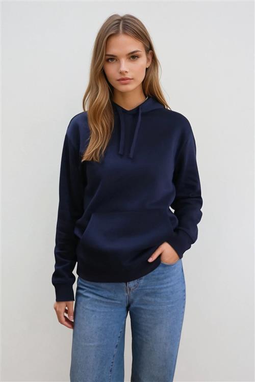 Essential Hoodie - Navy - M - TeeShoppen