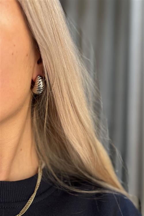 Sea Swirl Studs - Sølv (Sample) - One Size - TeeShoppen