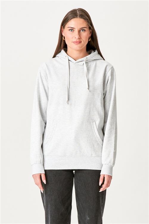 Oversized Hoodie - Askegrå - Dame - M - TeeShoppen