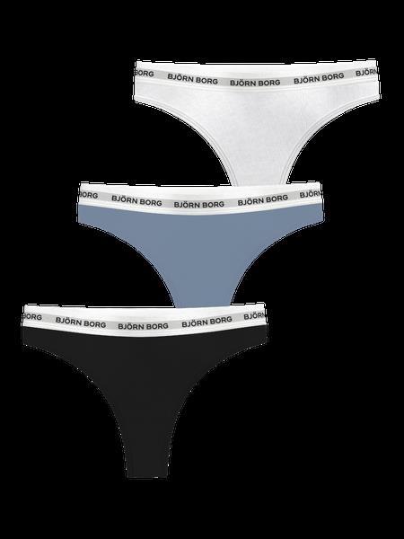 Björn Borg Logo Thongs 3-pack Multi, XL
