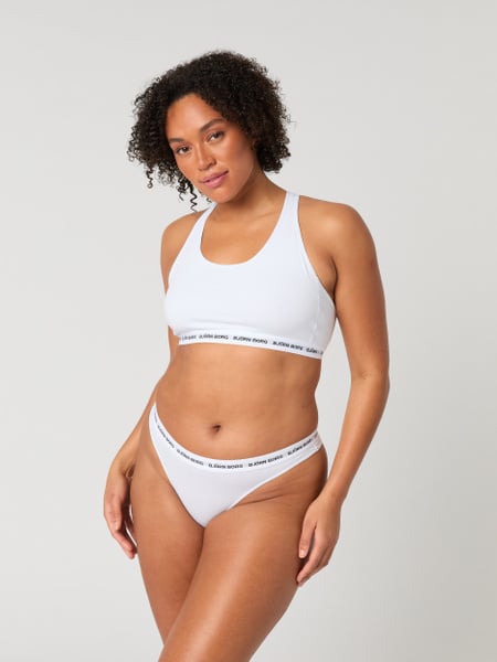 Björn Borg Logo Thongs 3-pack Hvid, XL