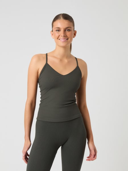 Björn Borg Studio Ribbed Strap Tank Top Grøn, XL