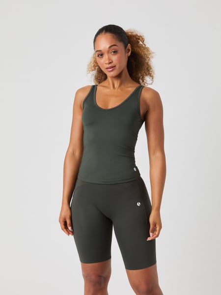Björn Borg Ace Deep V Neck Tank Top Grøn, L