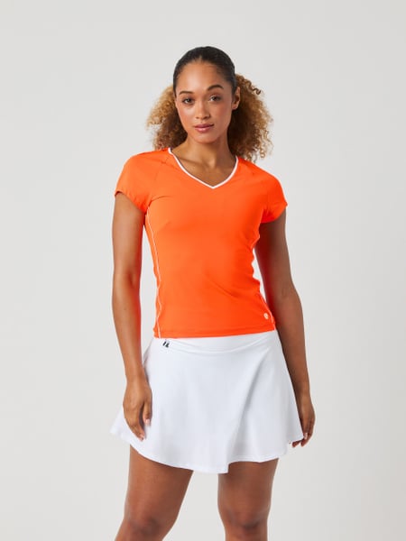 Björn Borg Ace V-neck T-shirt Orange, XL