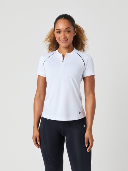 Björn Borg Ace Zip Polo Shirt Hvid, M