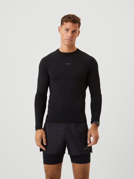 Björn Borg Borg Running Seamless Ls T-shirt Sort, S