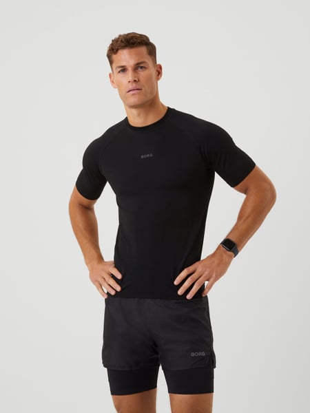 Björn Borg Borg Running Seamless T-shirt Sort, M