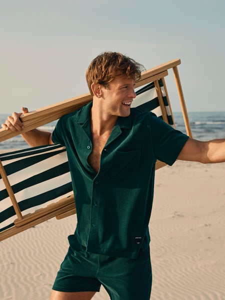 Björn Borg Borg Toweling Pool Shorts Grøn, L