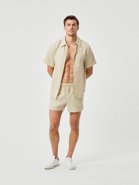 Björn Borg Borg Linen Shirt Beige, M